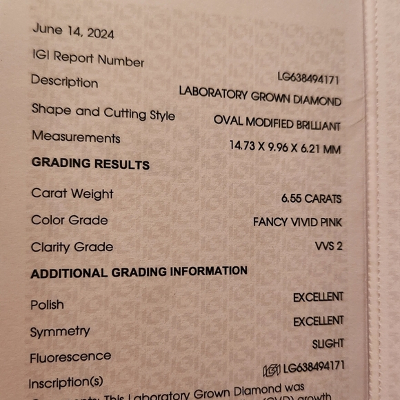 7.27ct 14k Rose Gold Custom Designed Pink Lab Diamond Engagement Ring Size 5 ✨💍 - Picture 4 of 10